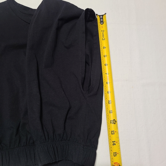 Zara Black Crop Top sz L - Picture 5 of 7